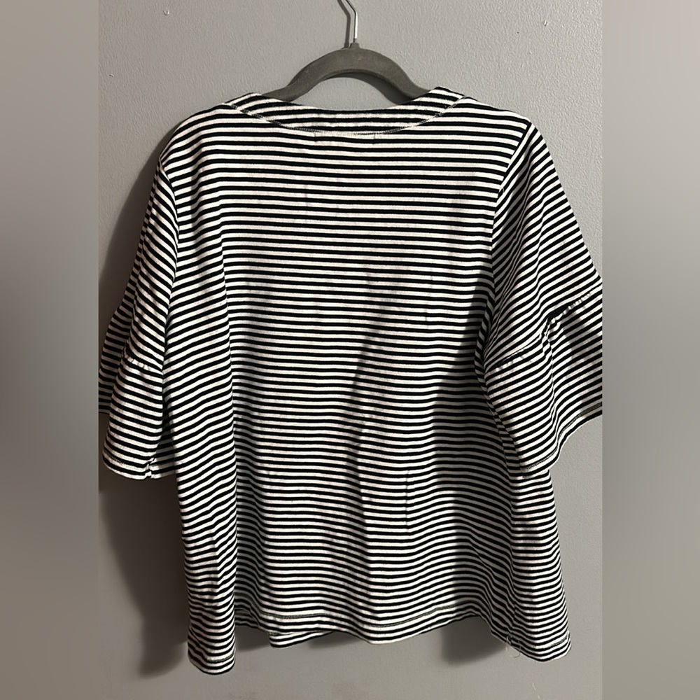 Black and White Nautical Women’s Shirt 1x